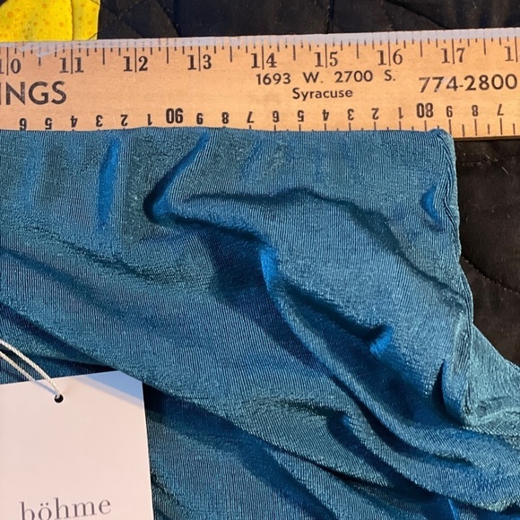 DAVINA MAXI SKIRT IN TEAL - Picture 11 of 11